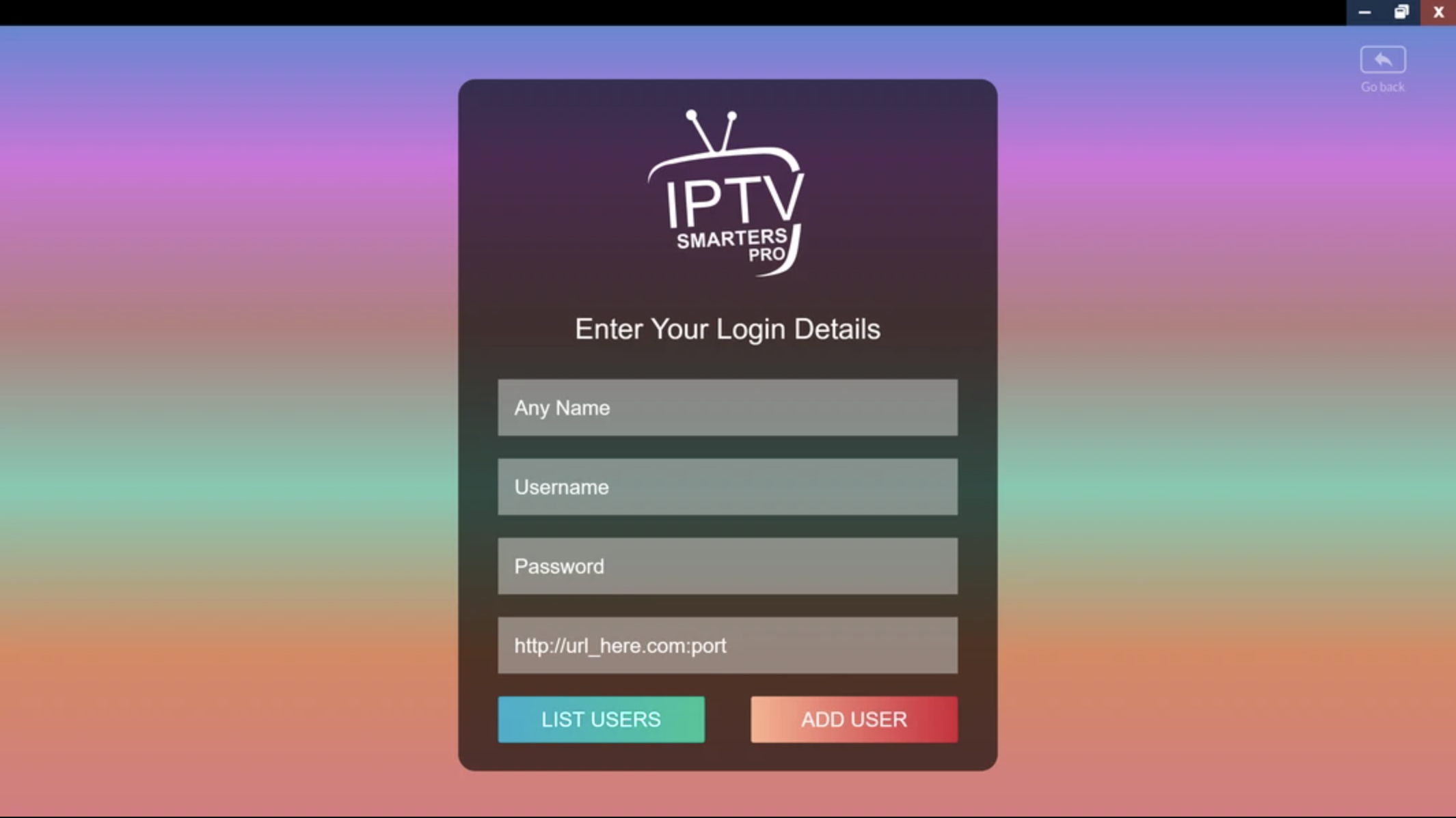 Run IPTV Smarters Pro installer on Windows