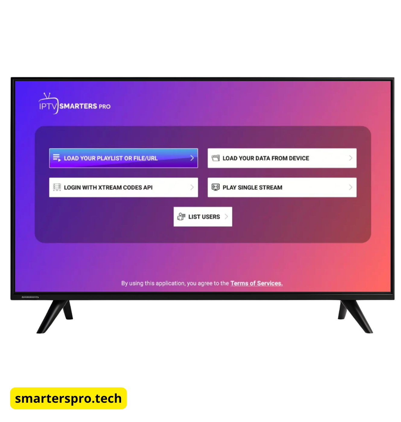 Open IPTV Smarters Pro app